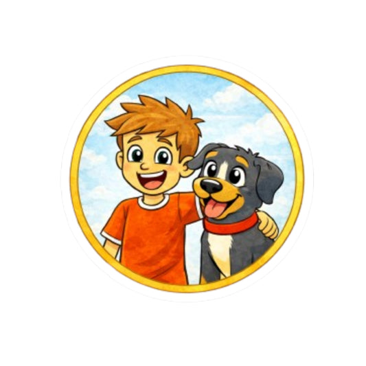 Enzo & Scruffy Best Friends Sticker